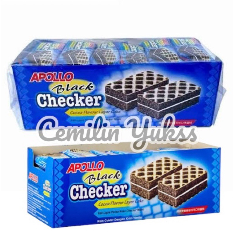 

Apollo Cake Black Checker Cocoa ( 18g x 24Pcs ) Cake Malaysia Layer Cake Cocoa Flavour