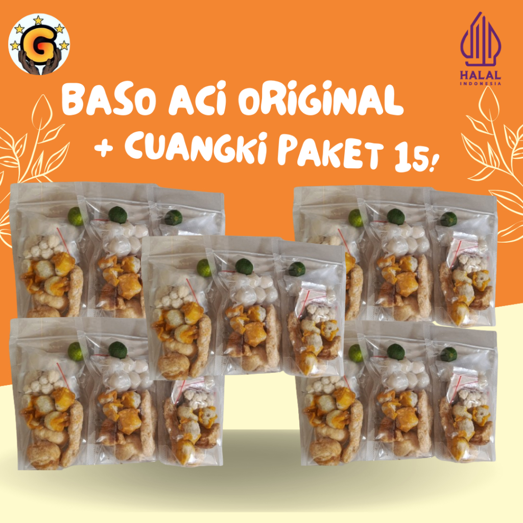 

Baso Aci + Cuangki instan Paket 15pcs Murah Harga Cocok Untuk RESELLER