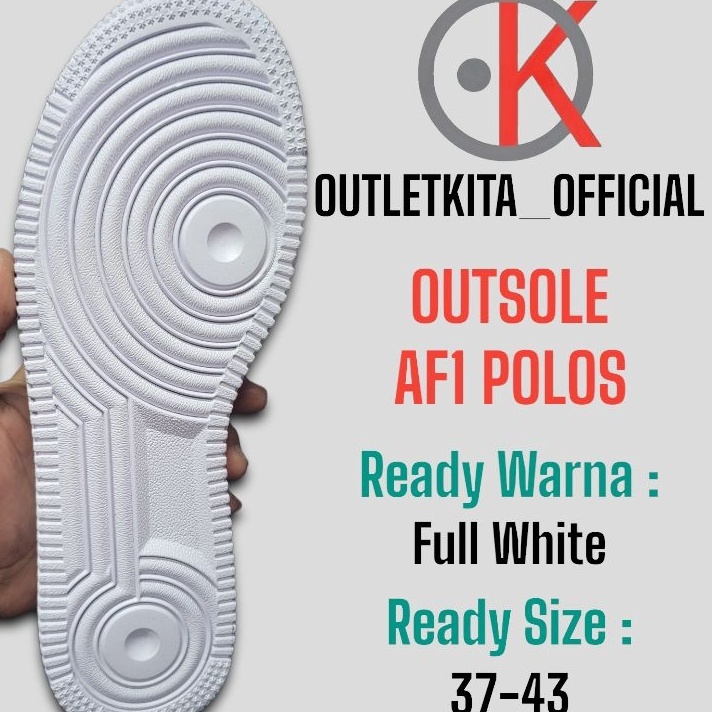 PROMO SALE Outsole Nike Air Force 1 Polos Size 3743