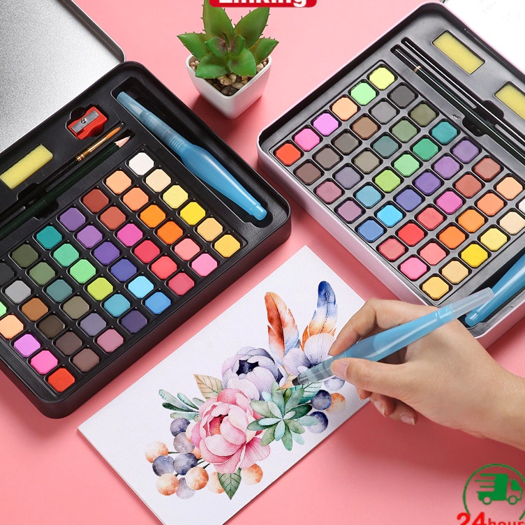 

Baru Cat Air Watercolor Set 3648 Warna Water Color Alat Cat Air Lukis Set Termasuk Kuas Dan Kes Gambar Spidol Warna Cat Warna Cat Melukis Anak Set Cat Akrilik Cat Air