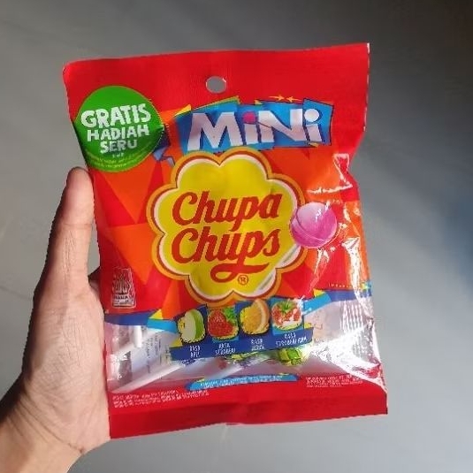 

Chupa Chups MINI permen candy lollipop rasa buah isi 10 /bungkus