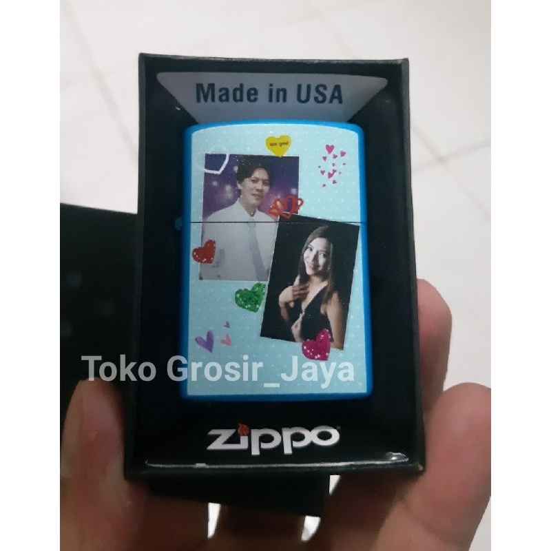 Zippo Custom Uv Print Foto Bisa Pesan Gambar Sendiri