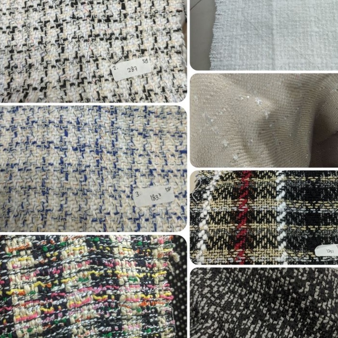 TERBARU Tweed Jaguar Motif Unikkain antikkain jas