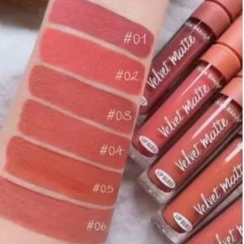 LIPCREAM KISS BEAUTY VELVET NUDE KODE 7867-03 LIP GLOSS KISS BEAUTY B1G1