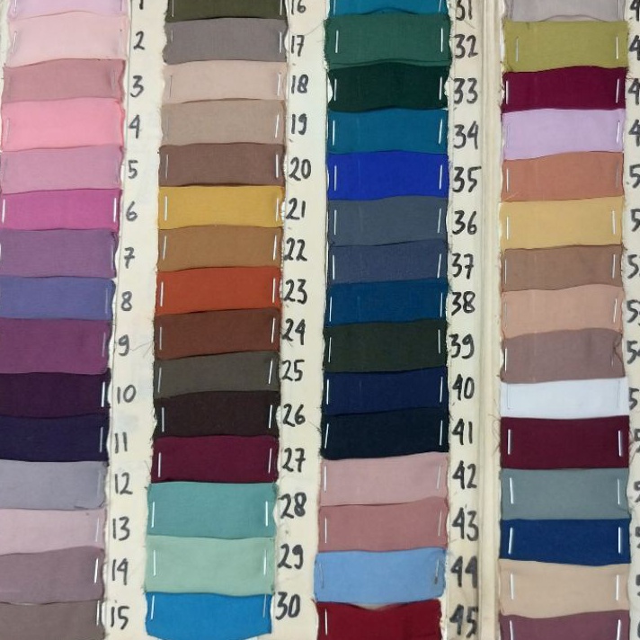 Stok terbaru Bahan kain Sifon Arab BURJ AL ARAB Sifon Silk Sifon Silky Arabian Chiffon