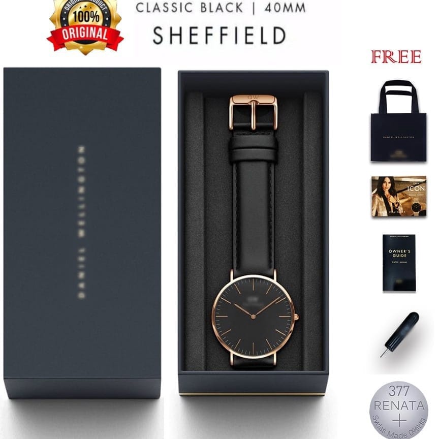 BISA COD  1ORI JAM TANGAN WANITA PRIA DW KULIT PREMIUM HIGH QUALITY INCLUDE BOX EXCLUSIVE  PAPER BAG