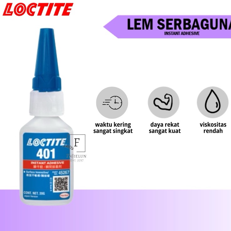 

Loctite 41 Lem Serbaa Instant Adhesive 2g