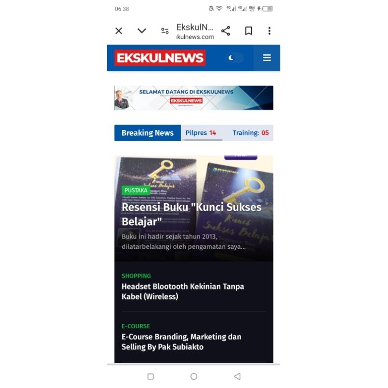 NEWS BLOGGER TEMPLATE Premium Keren