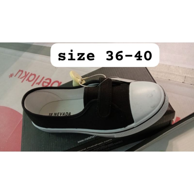 Sepatu Wanita Brand Nevada Size 36-40 hitam navy