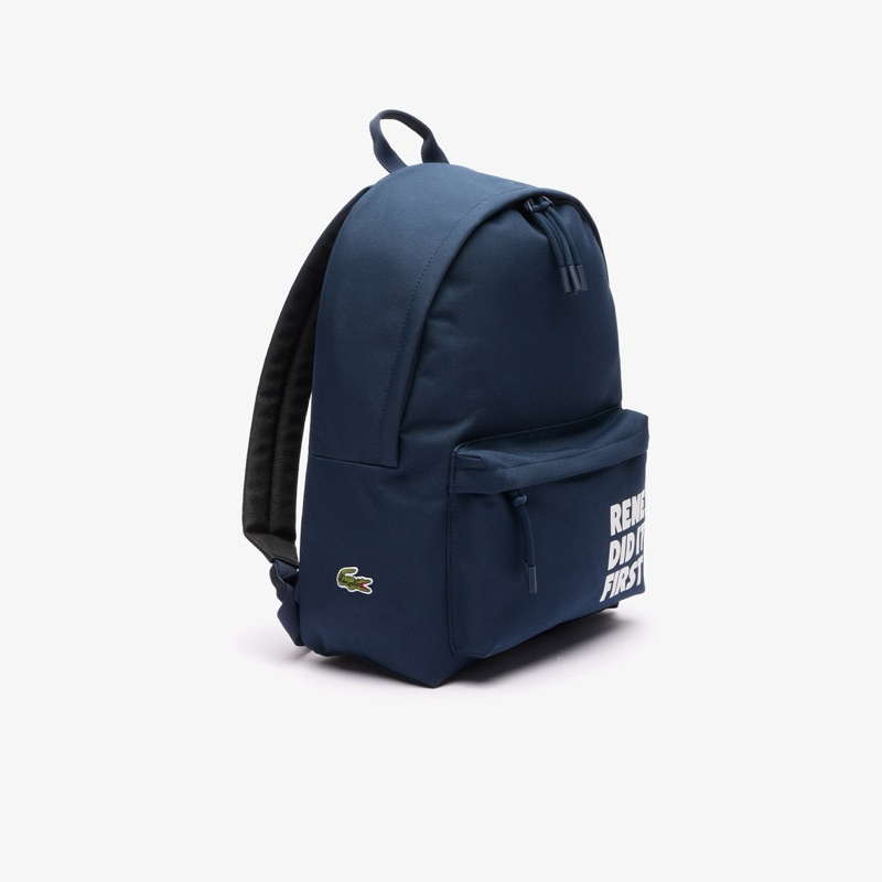 TAS BACKPACK LACOSTE CROCODILE NAVY ORIGINAL AUTHENTIC