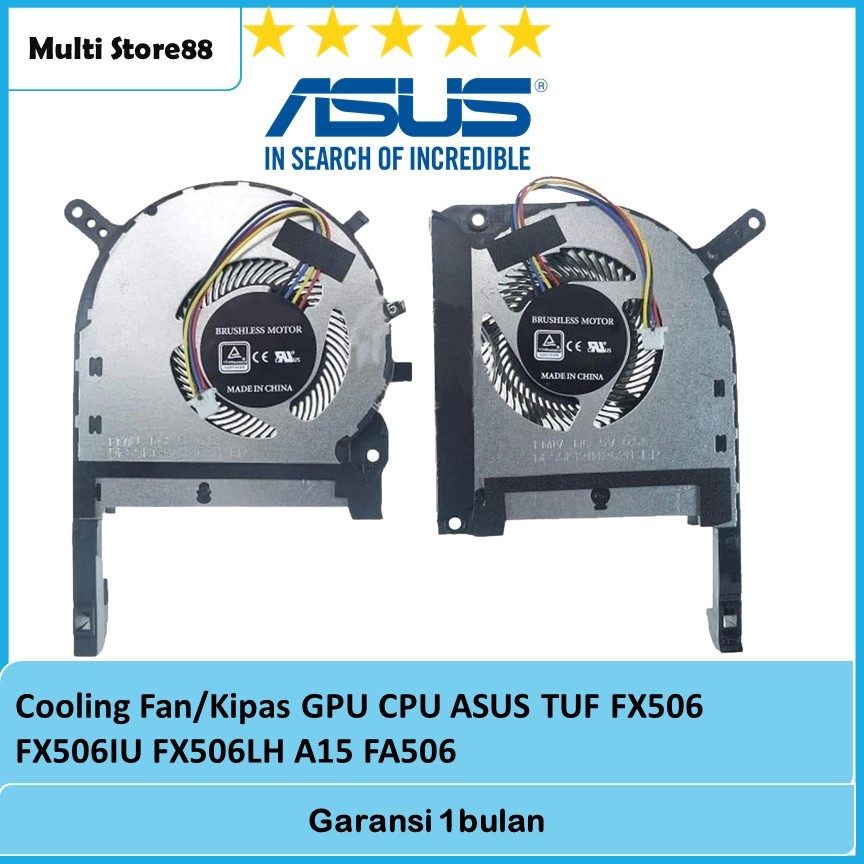Cooling Fan Kipas GPU CPU ASUS TUF FX506 FX506IU FX506LH A15 FA506 terbaru