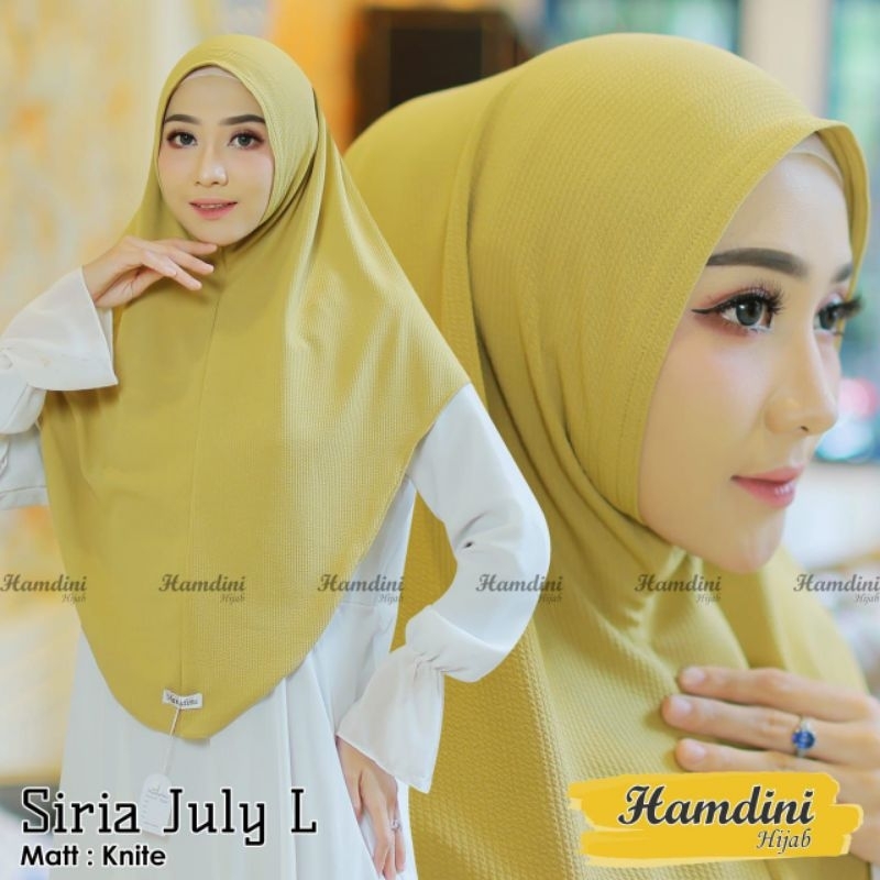 Hijab Knit Bergo Instan Nonpet Size L Original Hamdini