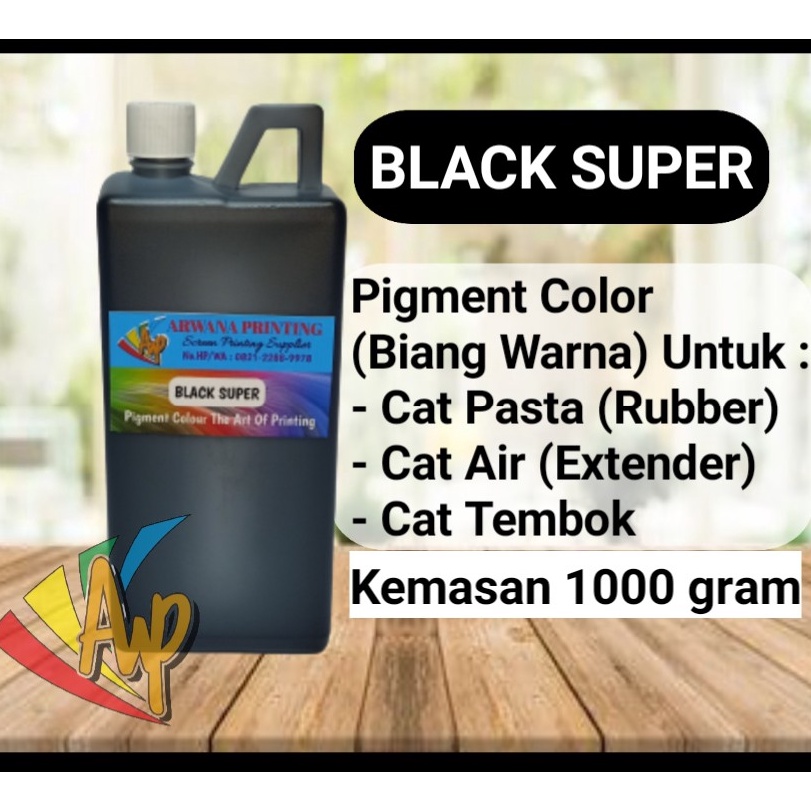 

Biang Warna Sablon Hitam Pigment Black Super 1kg