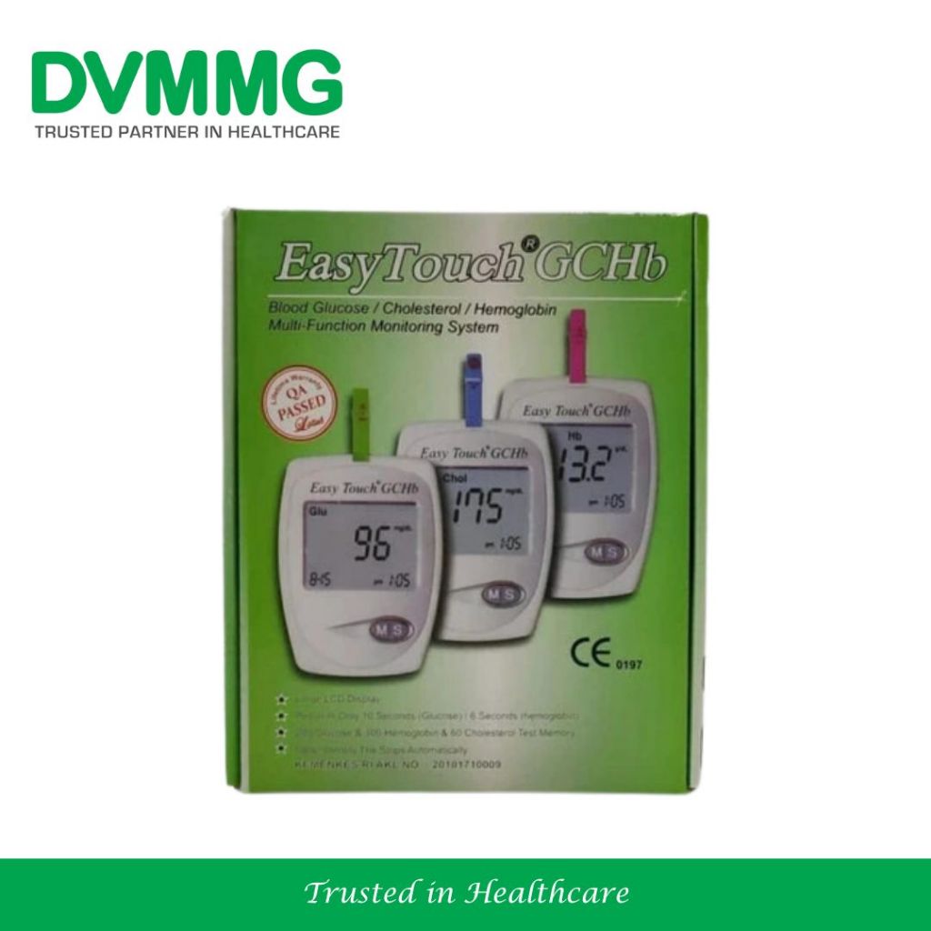 Easy Touch GCHb Alat Periksa Tes Gula Darah, Kolesterol, Hemoglobin