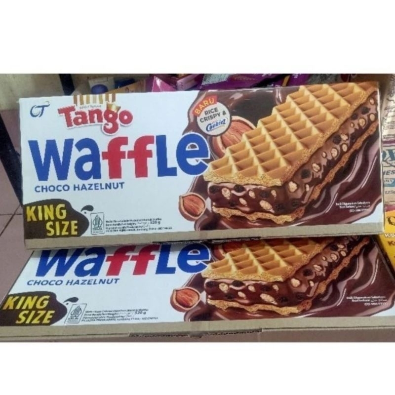 

Tango Waffle Choco Hazelnut Jumbo King Size 530g Chocolate Wafer Cokelat Kacang Wafle