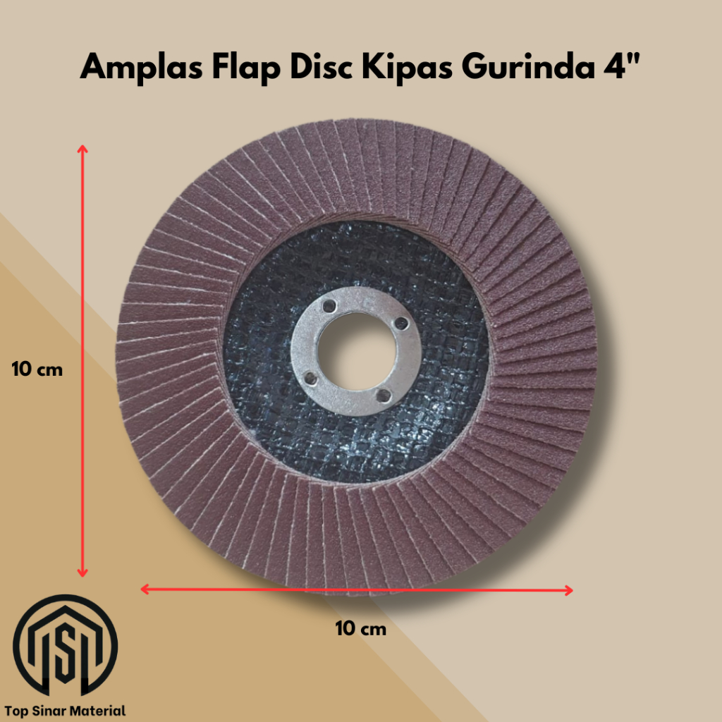 [COD] Gerinda Amplas susun Amplas Kipas Flap Disc 4 Inch Grid 80 Amplas Kasar