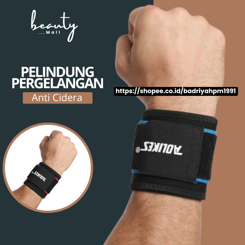 Sabuk Deker Pelindung Penguat Penyangga Pergelangan Tangan Wrist Wrap Wraps Hand Support Wristband B
