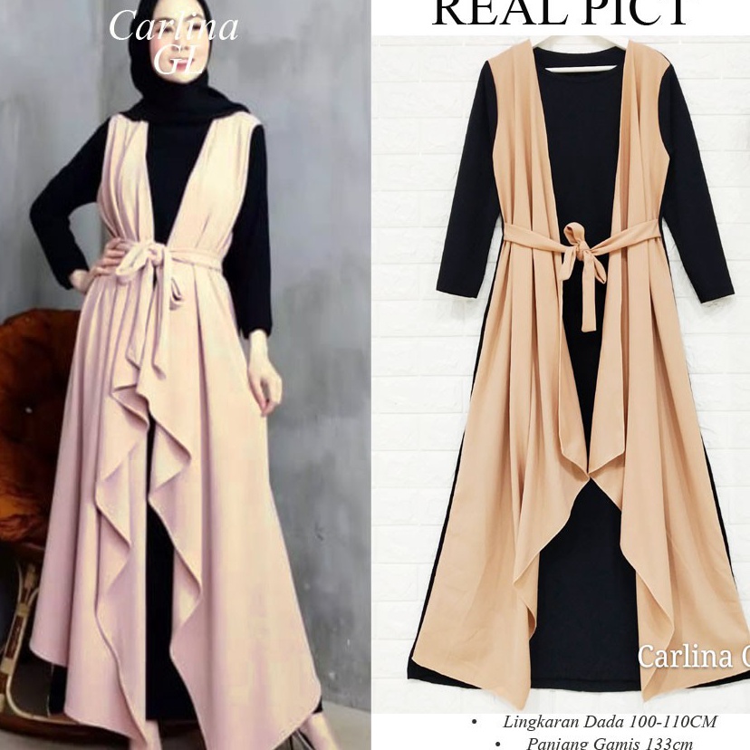 GAMIS MUSLIM JILL SET 2in1 CARLINA FASHION