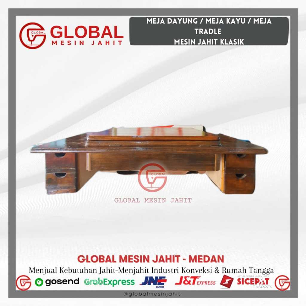 Meja Laci / Meja Dayung / Meja Kayu Kabinet Mesin Jahit Tradisional