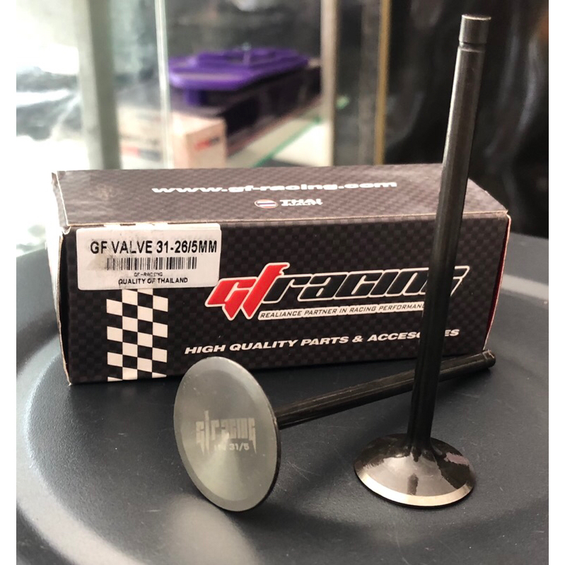 klep 31 26 batang 5mm GF racing/ Valve klep 31 26 batang 5mm