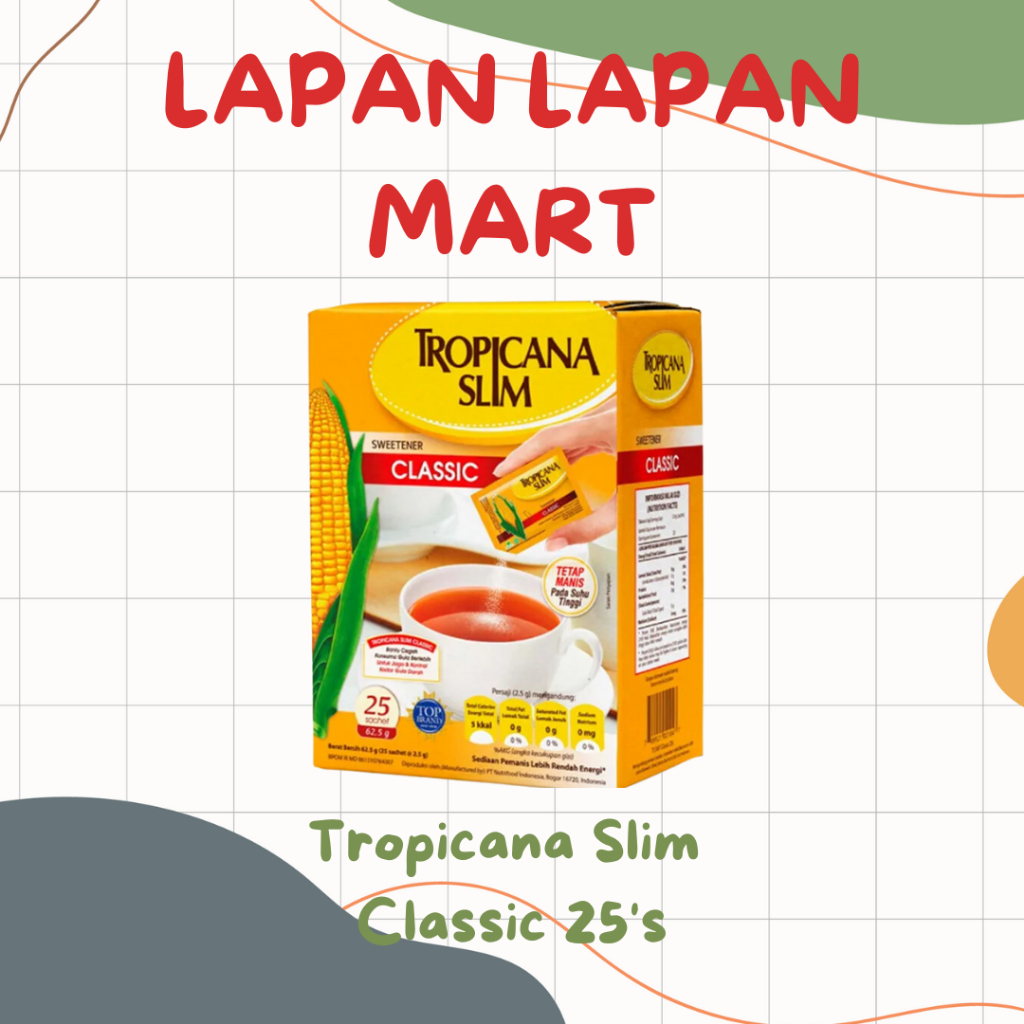 

Tropicana Slim Gula Classic 25's