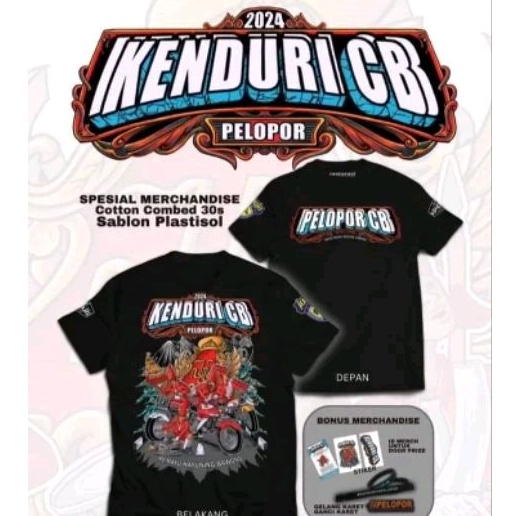 Kaos acara kenduri CB Pelopor Jogjakarta