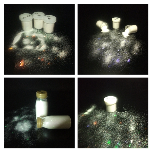 GLITTER WHITE HOLOGRAM  VIOLET GOLD RAINBOW PURE GREEN