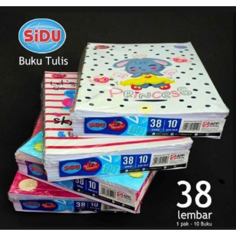 

BUKU TULIS SIDU SINAR DUNIA 38 LEMBAR ISI 10 BUKU