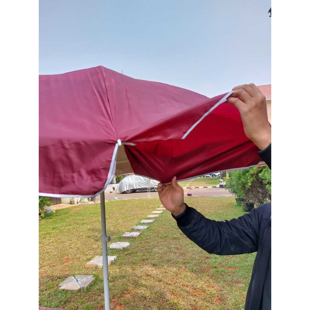 TENDA PAYUNG JUMBO BESAR PAYUNG JUALAN WARNA POLOS DAN PELANGI