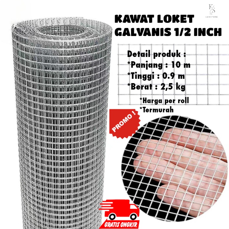 Stock Banyak KAWAT LOKET GALVANIS  RAM PUTIH  KAWAT AYAKAN PUTIH 12 INCH KANDANG AYAM ANTI KARAT