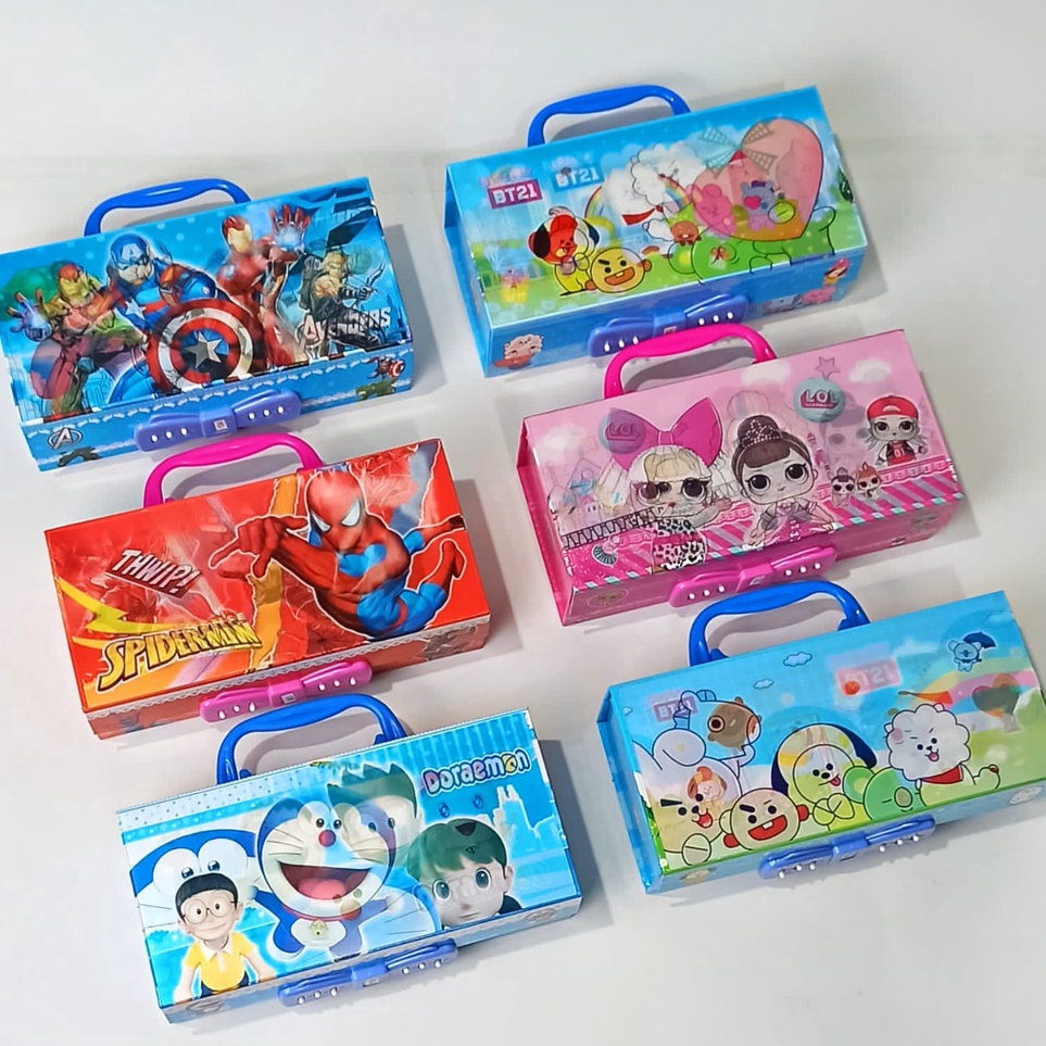 

BOS Kotak Pensil Karton 3 n Lampu Disco Kunci PinTempat PensilPencil BoxWadah Pensil