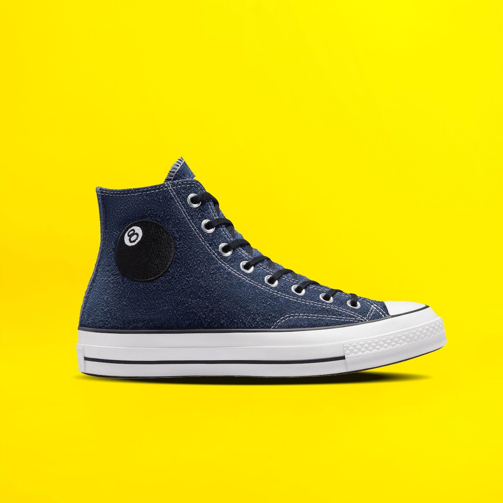 Sepatu Stussy X Converse Chuck 70 8-Ball Original