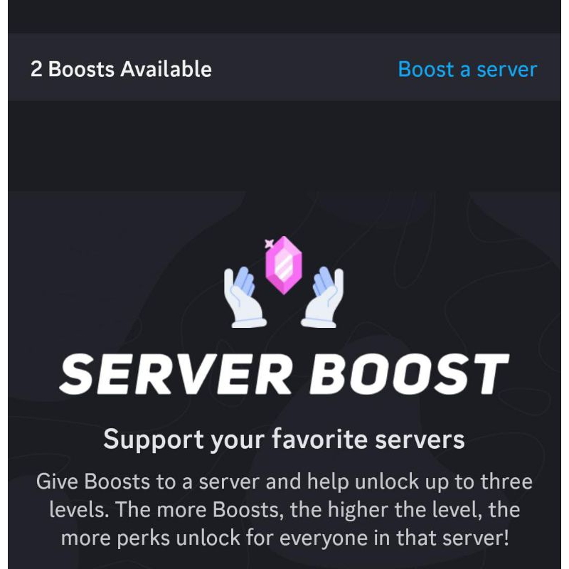 Discord Nitro Server Boost