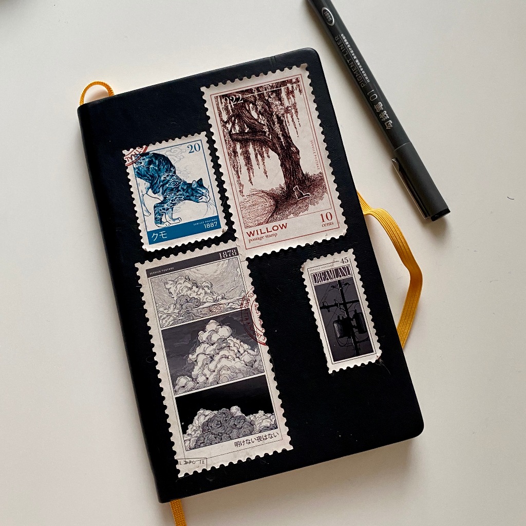 

Vintage Stamps - Sticker Set (A5)