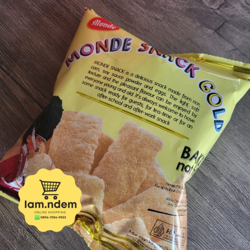 

Monde Snack Gold 1 paket isi 3 pcs