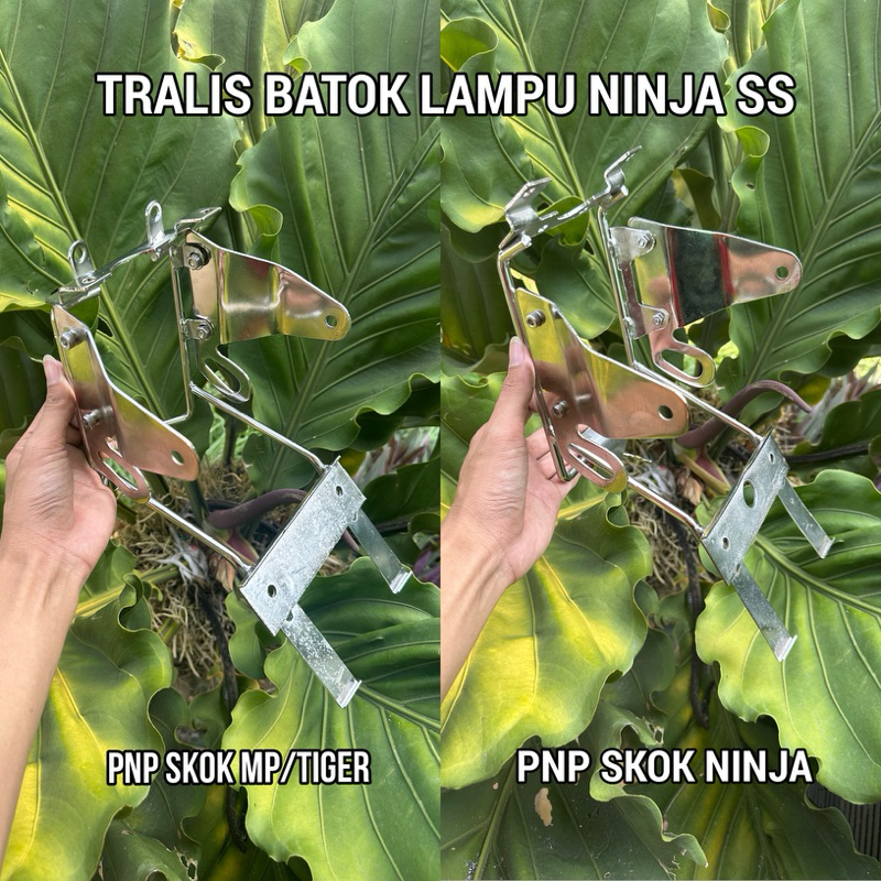 BREKET TRALIS LAMPU DEPAN NINJA SS PNP NINJA MEGAPRO GL TIGER PANGKON LAMPU NINJA SS DEPAN SET KUPIN