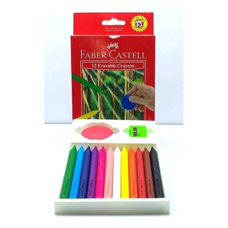 

❤️ Sarjana ❤️Faber Castell Erasable Crayon -12 Warna