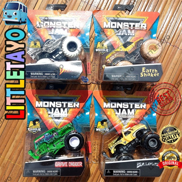 HOTWHEELS MONSTER JAM MONSTER TRUCK TRUCKS - DRAGON GRAVE DIGGER BULLDOZER EL TORO LOCO EARTH SHAKER