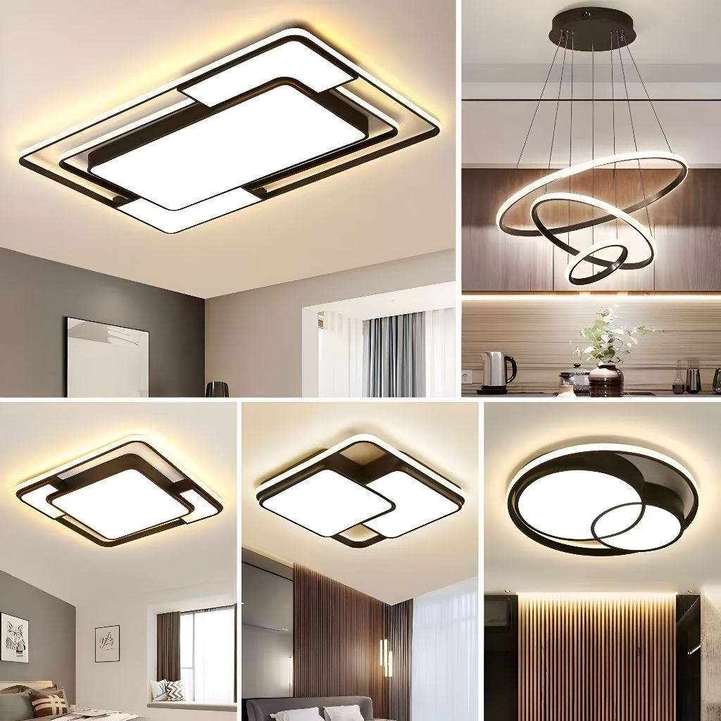 COD Lampu Plafon 3 Warna Lampu Plafon Minimalis Modern lampu ruang tamu aesthetic lampu kamar tidur