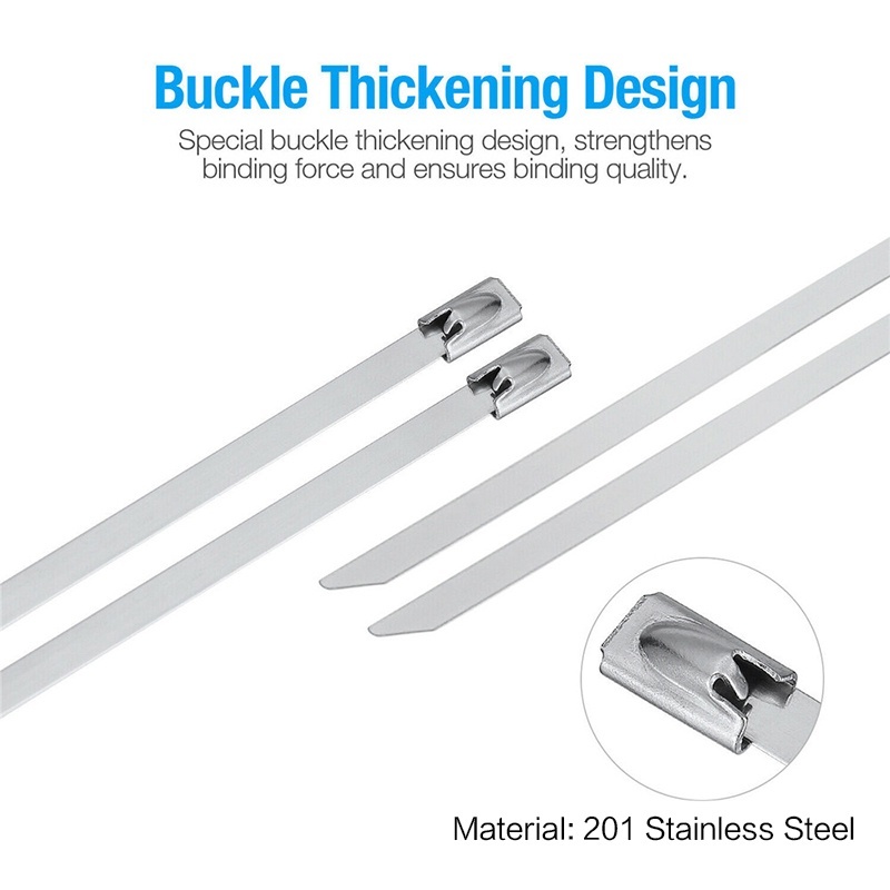 

(100 Pcs ) Kabel Ties Stainless Tali Besi Anti Karat 304 / Cable Ties ikat besi Kabel Tis Steel