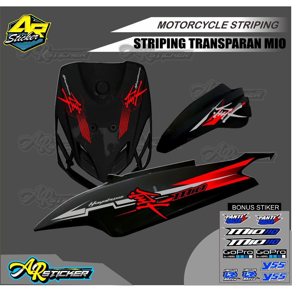 Striping Mio Sporty Hayabusa / Striping Mio Sporty Transparan / Striping Mio Sporty / Striping Mio s