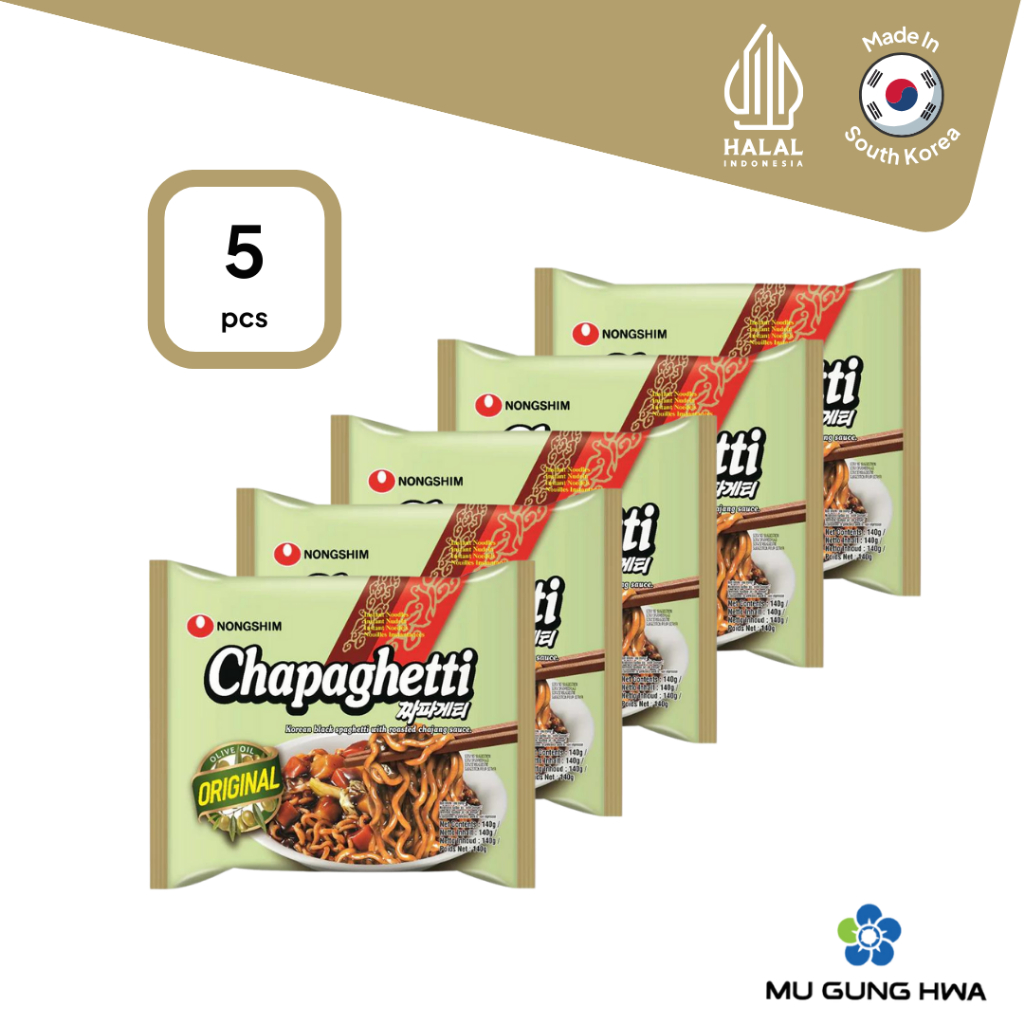 

Nongshim Chapagetti / Chapaghetti Chajangmyun - 140g/5pcs