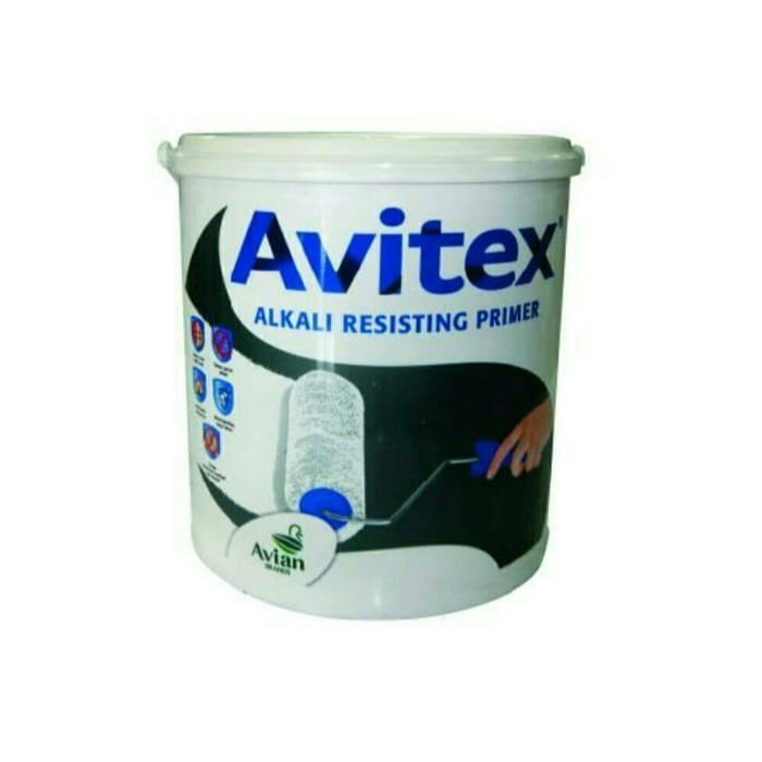 (Avitex Alkali) Cat dasar dinding tembok alkali resisting primer 4kg Avitex avian brand