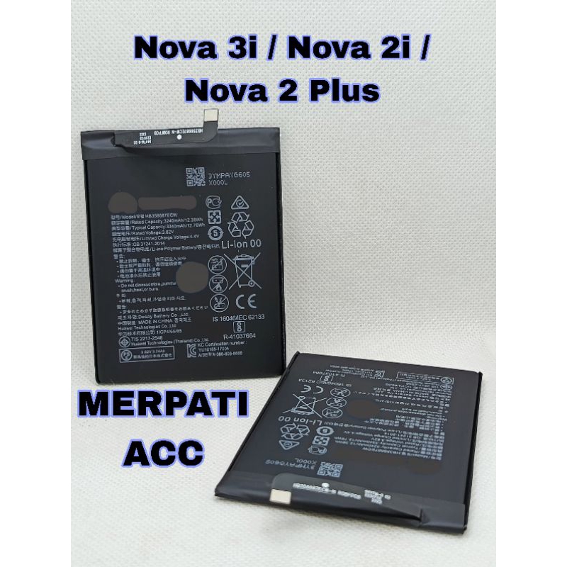 BATERAI / BATRAI / BATRE / BATTERY HUAWEI NOVA 3i / NOVA 2i / NOVA 2 PLUS