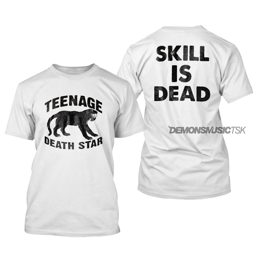 TEENAGE DEATH STAR - SKILL IS DEAD WHITE TSHIRT
