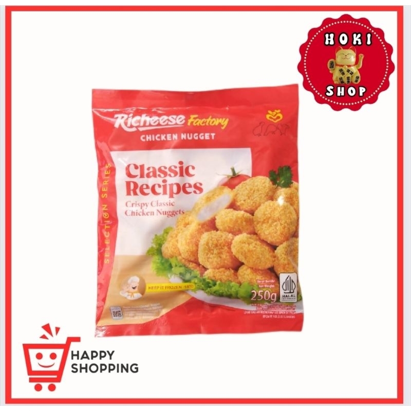 

[INSTAN ONLY] Richeese Chiken Nugget Crispy Classic 250gr / Nugget Richeese / Richeese Nugget Classic
