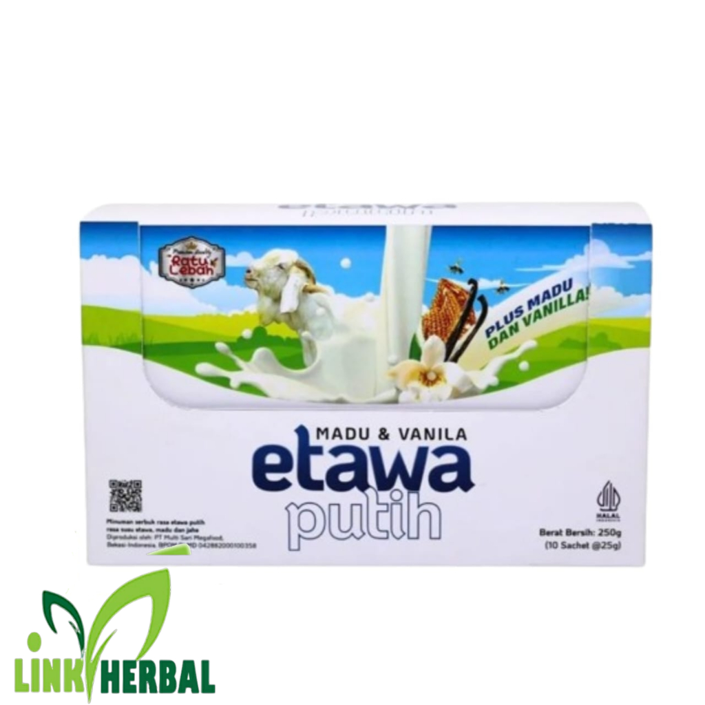 

Susu Kambing Bubuk Ratu Lebah Plus Madu | Susu Etawa Rasa Jahe Per Box 10 Sachet