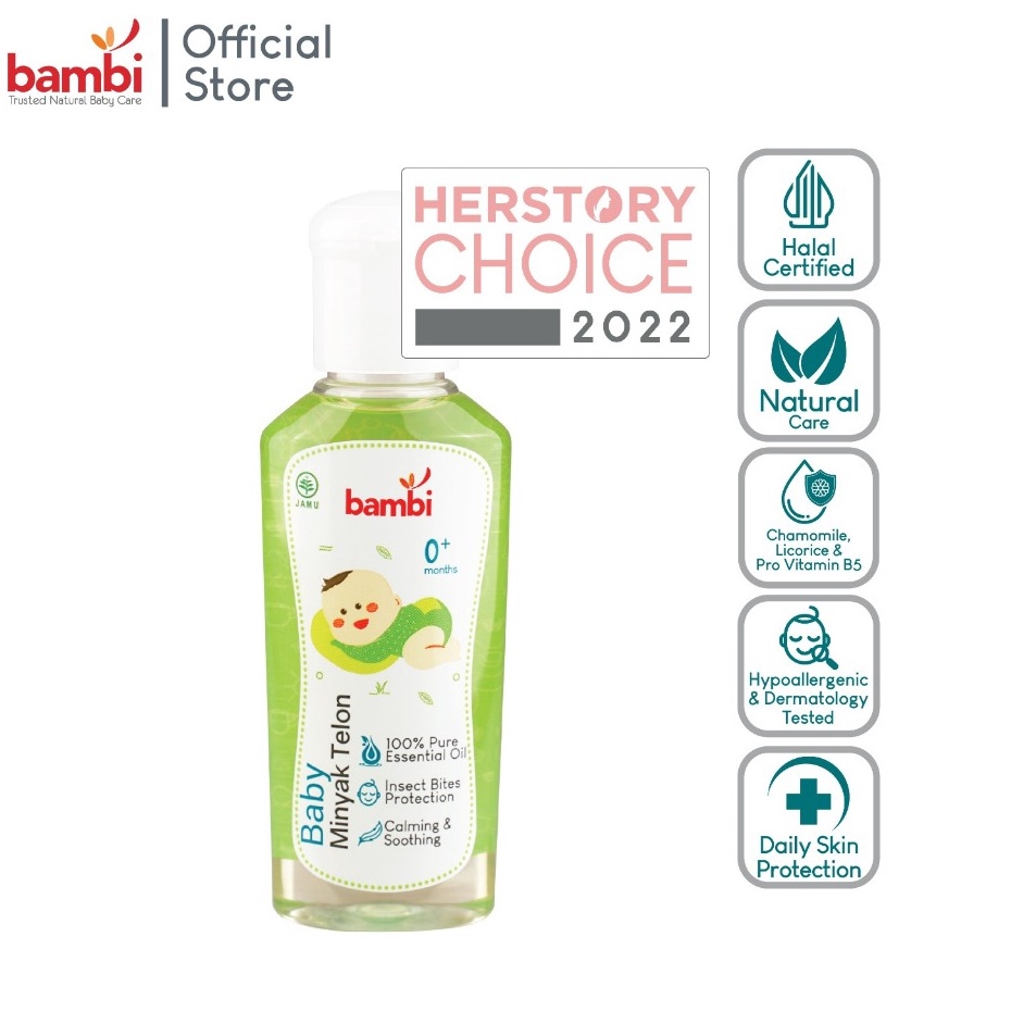 

Bambi Baby Minyak Telon 6ml Minyak Telon kulit Normal tif Menghangatkan Tubuh Meredakan gejala kembung pada anak