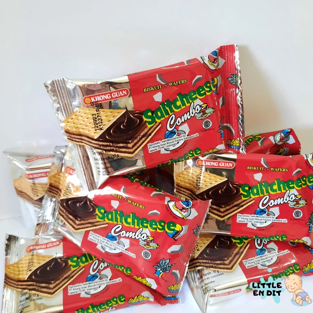 

Biskuit + Wafers Khong Guan Saltcheese Combo 1 Renceng Isi 10 Pcs