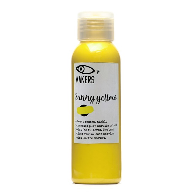

Sunny Yellow Acrylic Paint 1ml by MAKERS